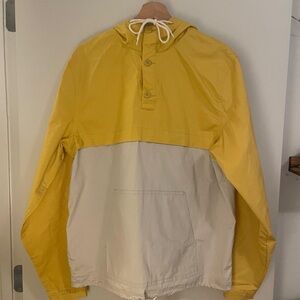 Old Navy Yellow and White Windbreaker